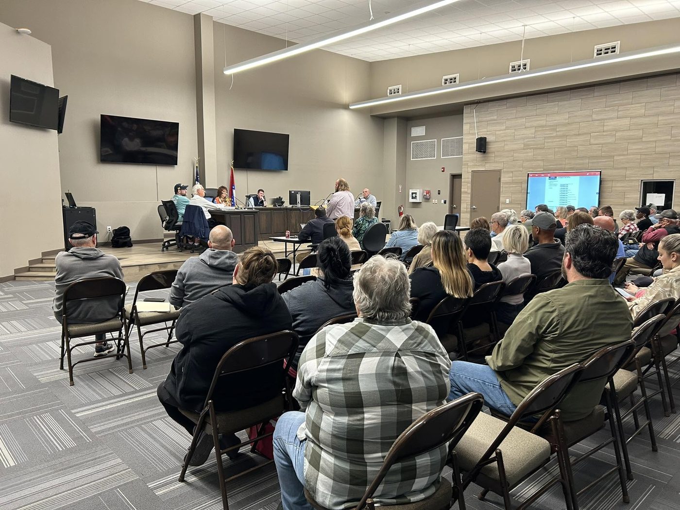 A full room at the Mayflower City Council meeting on the night the council chose a mayor